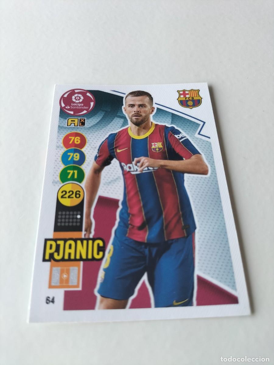 Cromos de f&uacute;tbol: 1 CROMO FICHA PANINI ADRENALYN TEMPORADA 20-21 2020-2021 F.C BARCELONA PJANIC 64