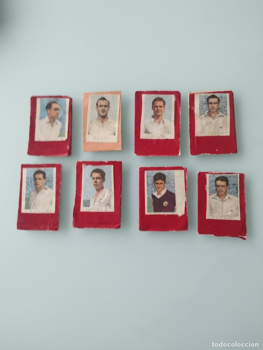 Cromos de f&uacute;tbol: Lote 8 cromos vintage del Racing de Santander temporada 1953-1954-1955