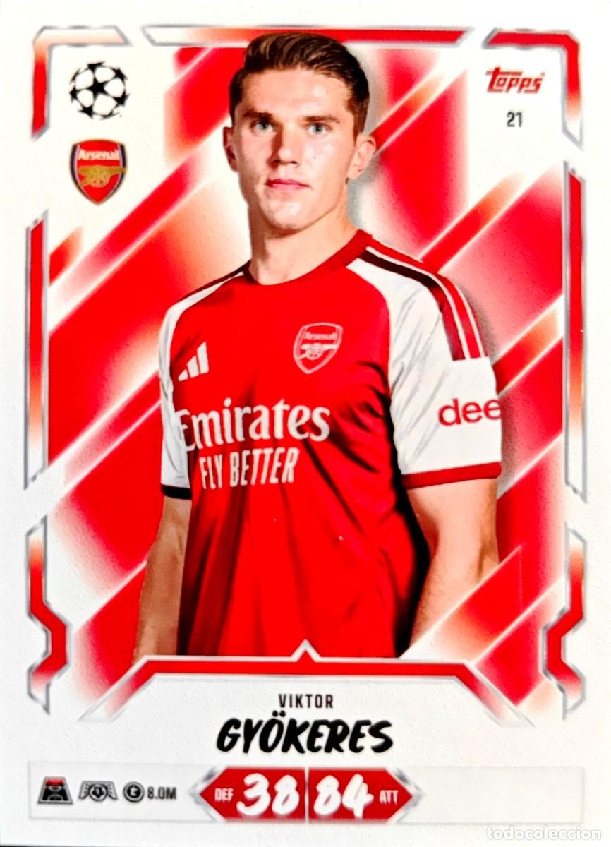 Cromos de f&uacute;tbol: 21 Viktor Gy&ouml;keres - Arsenal FC - TOPPS Match Attax 2026 2027 26 27