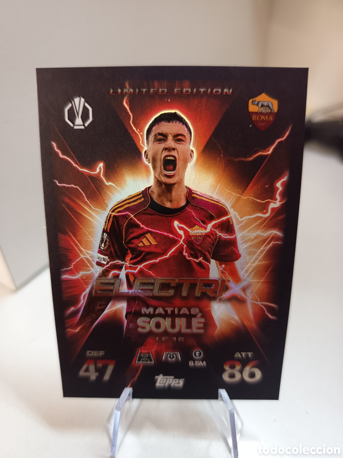 Cromos de f&uacute;tbol: LIMITED EDITION LE 16 MATIAS SOULE MATCH ATTAX EXTRA 2025 2026