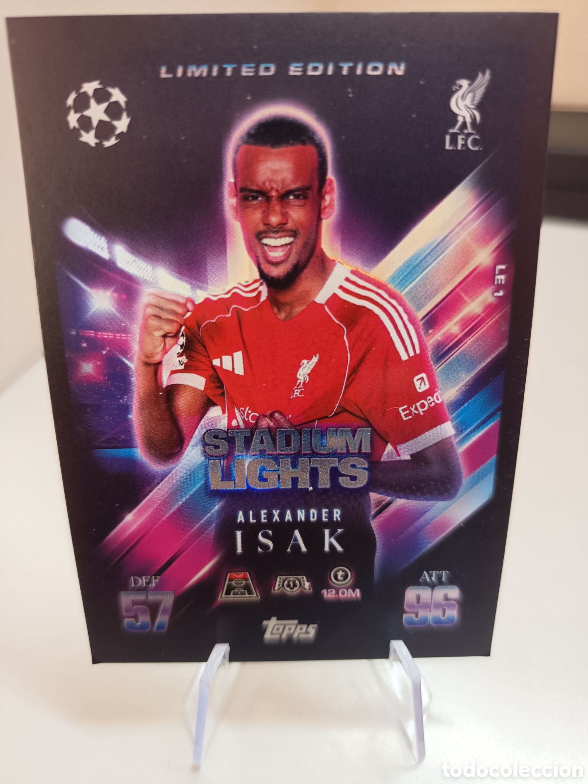 Cromos de f&uacute;tbol: LIMITED EDITION LE 1 ISAK MATCH ATTAX EXTRA 2025 2026
