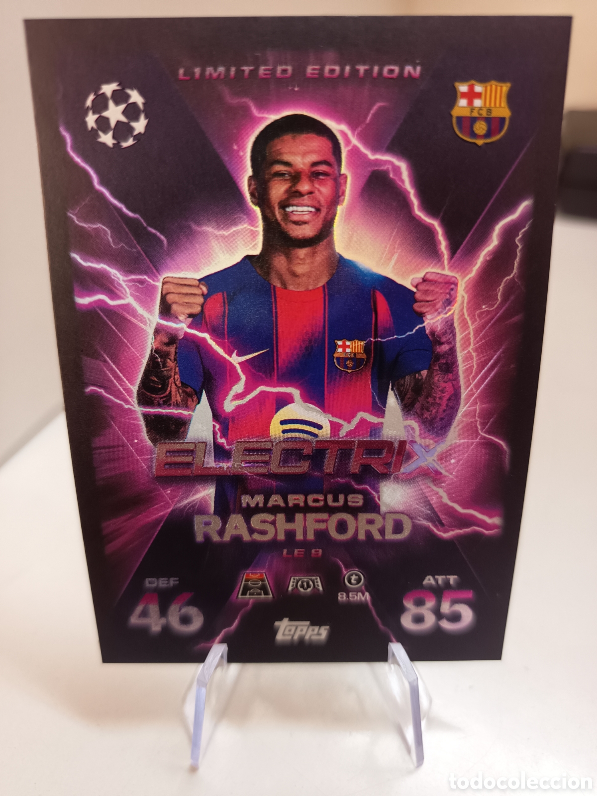 Cromos de f&uacute;tbol: LIMITED EDITION LE 9 MARCUS RASHFORD MATCH ATTAX EXTRA 2025 2026
