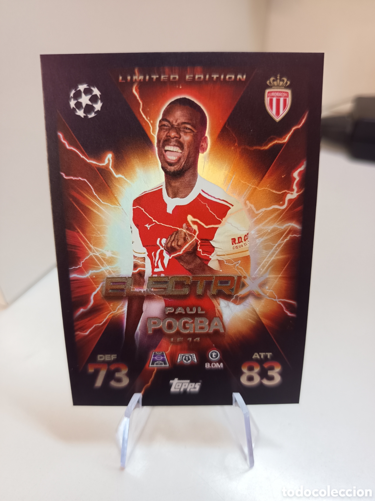 Cromos de f&uacute;tbol: LIMITED EDITION LE 14 PAUL POGBA MATCH ATTAX EXTRA 2025 2026