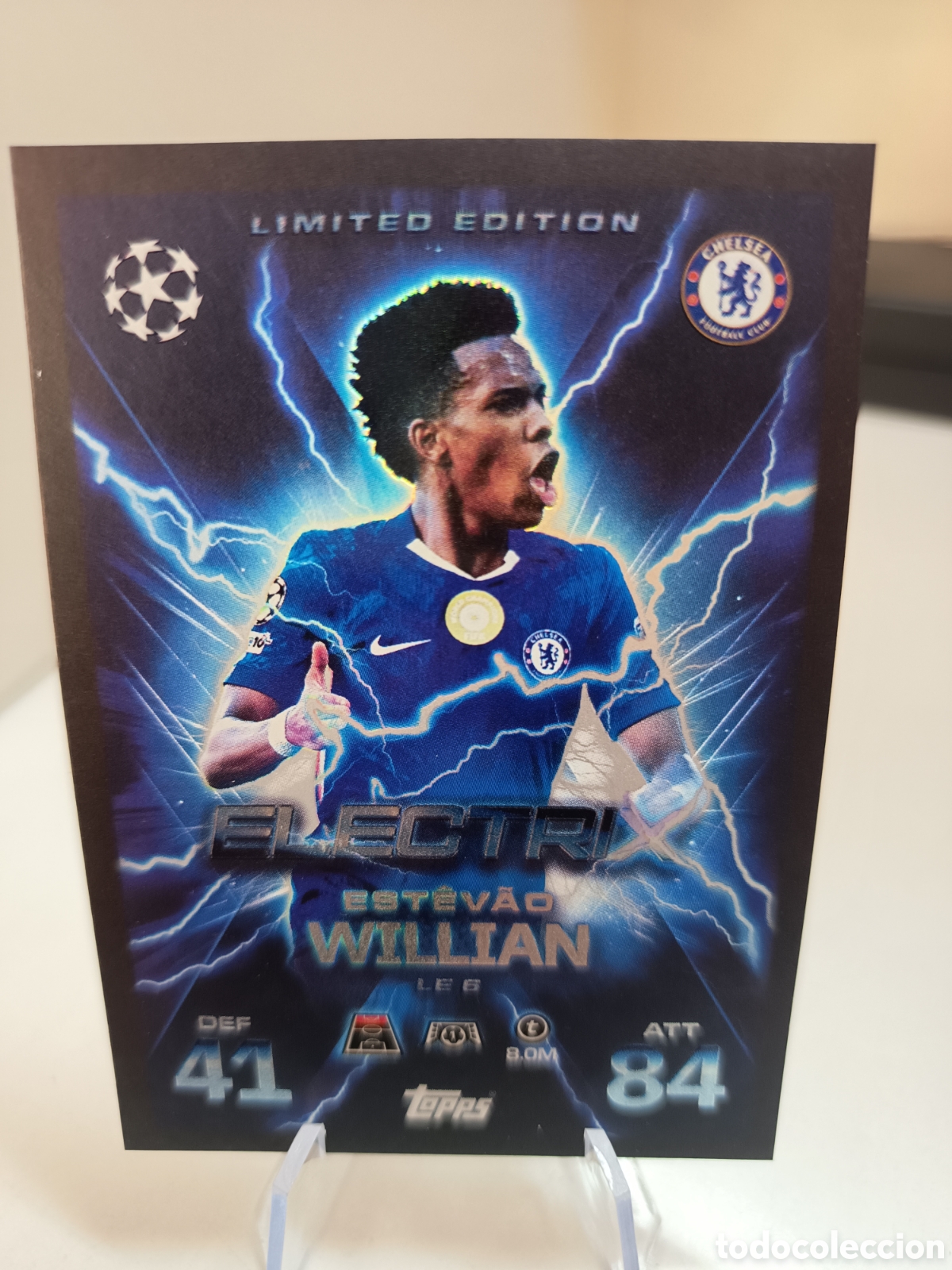 Cromos de f&uacute;tbol: LIMITED EDITION LE 6 ESTEVAO WILLIAN MATCH ATTAX EXTRA 2025 2026
