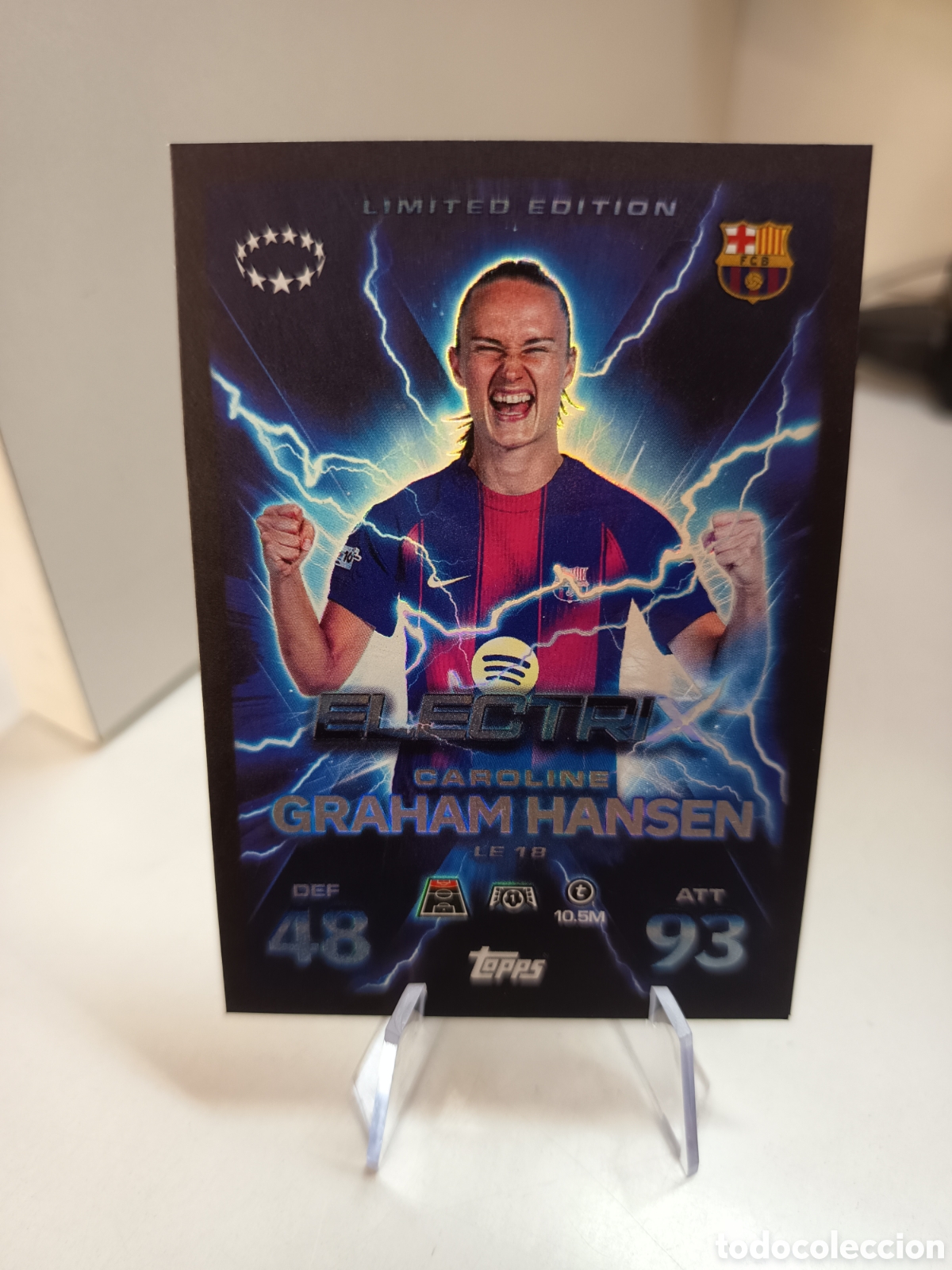 Cromos de f&uacute;tbol: LIMITED EDITION LE 18 CAROLINE GRAHAM HANSEN MATCH ATTAX EXTRA 2025 2026