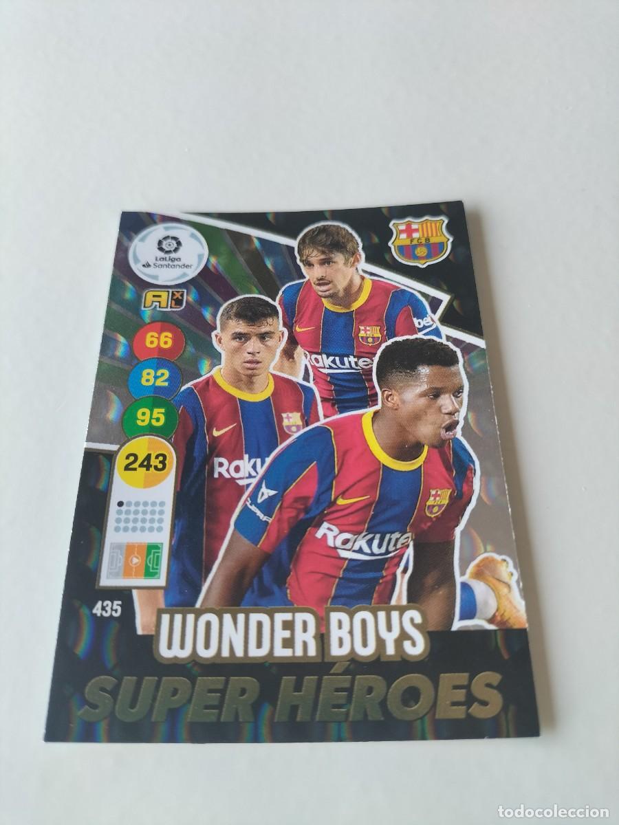 Cromos de f&uacute;tbol: 1 CROMO FICHA PANINI ADRENALYN TEMPORADA 20-21 2020-2021 F.C BARCELONA WONDER BOYS SUPER HEROES435