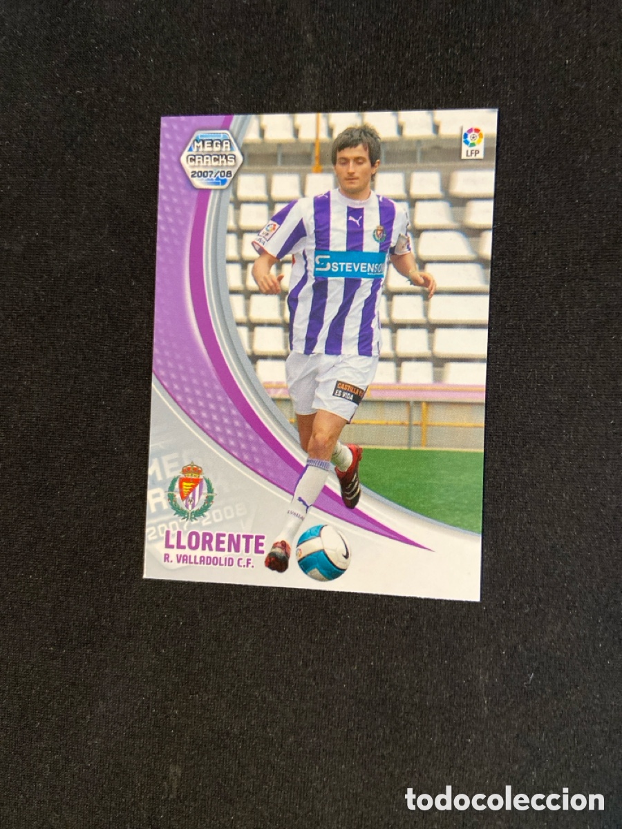 Cromos de f&uacute;tbol: LLORENTE 323 (VALLADOLID) PANINI MEGACRACKS 2007-2008 07 08 CROMO CARTA M-3