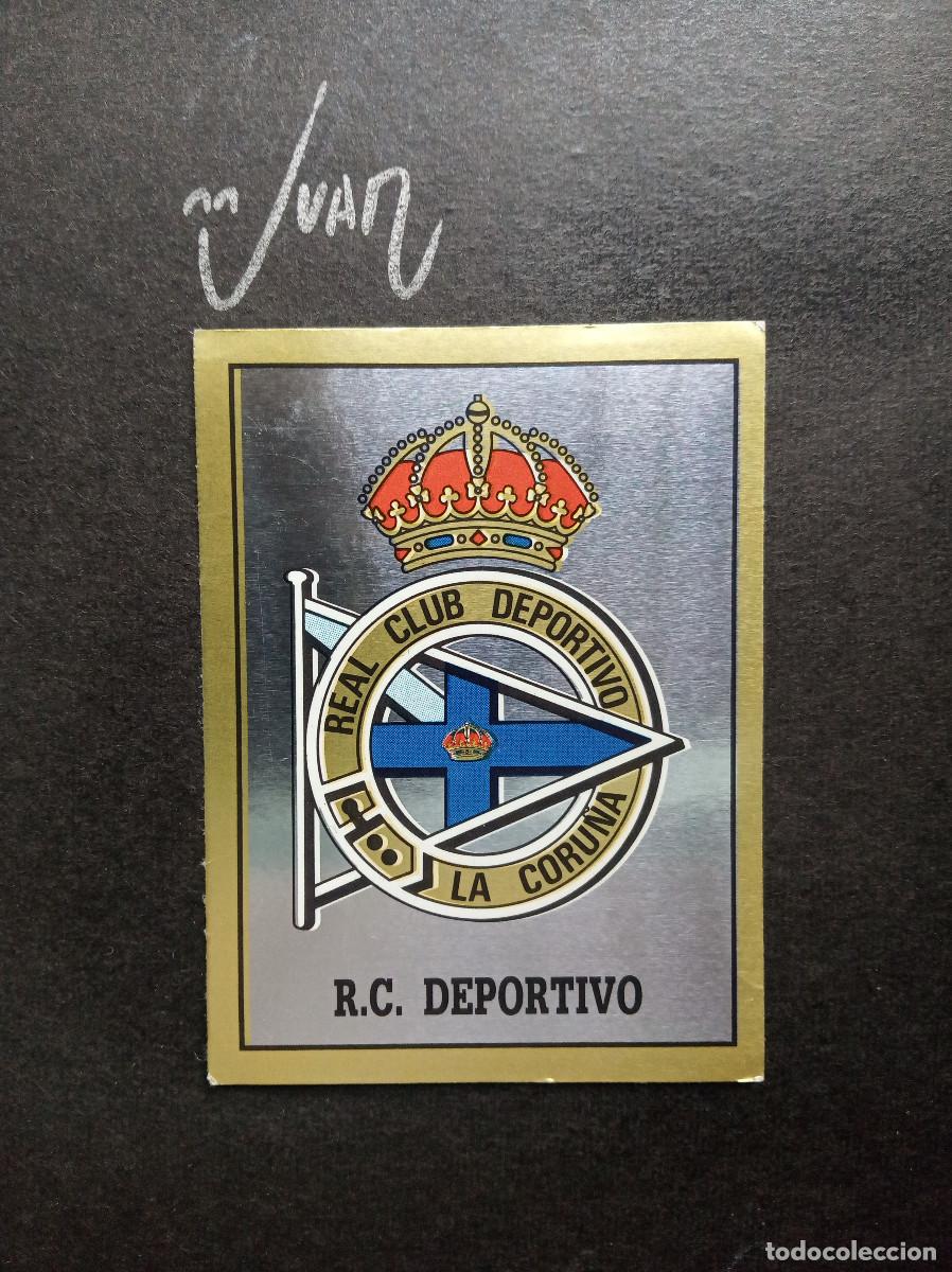 Cromos de f&uacute;tbol: N&ordm; 376 ESCUDO RC DEPORTIVO CORU&Ntilde;A ⚽ PANINI &reg; 1989 1990 LIGA FUTBOL 89 90 SIN PEGAR NUNCA PEGADO