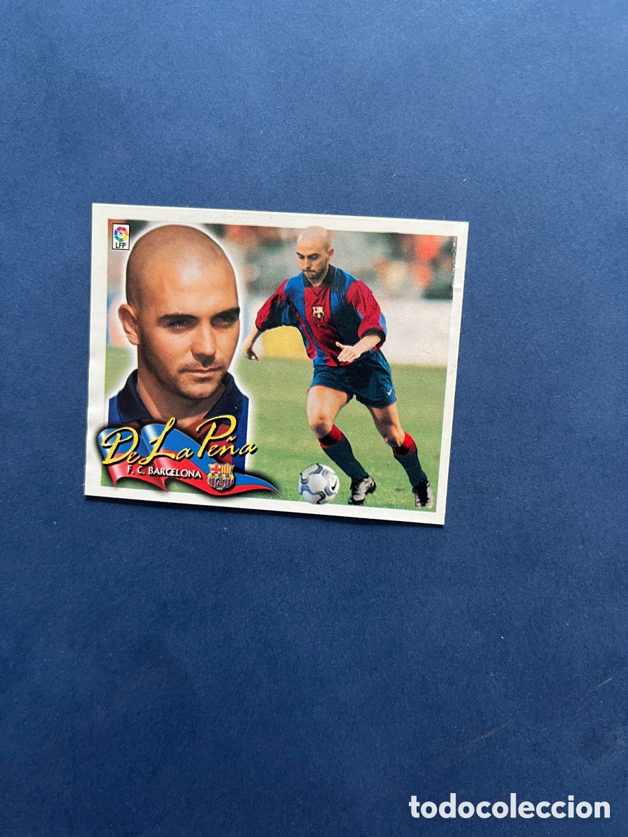 Cromos de f&uacute;tbol: De la Pe&ntilde;a F.C. Barcelona ( coloca ) Este 2000-01 ( recuperado)