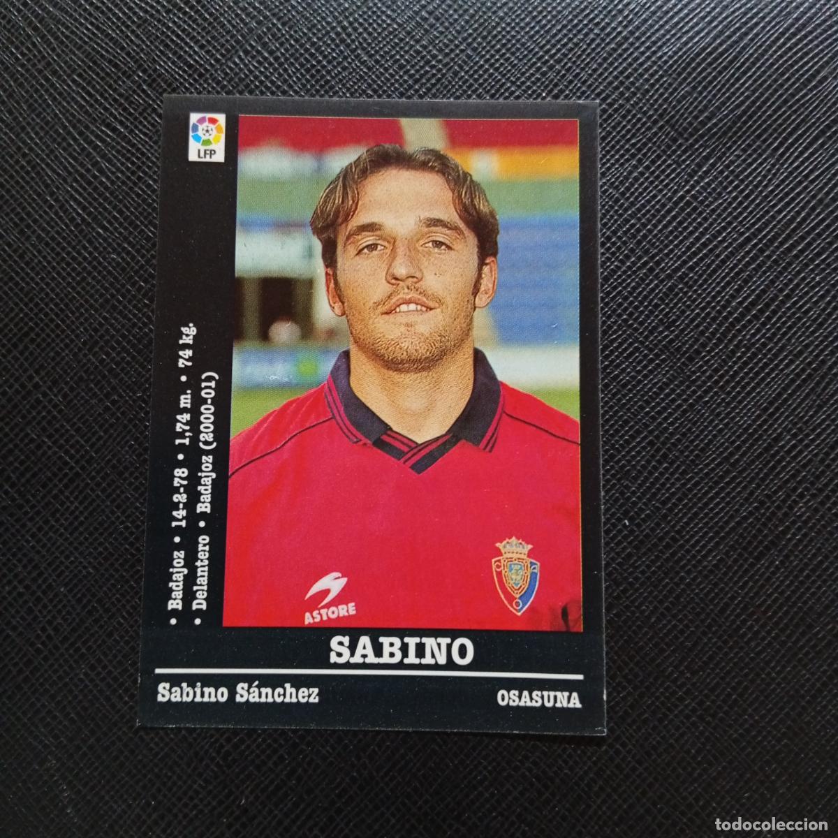 Cromos de f&uacute;tbol: 321A 321 SABINO OSASUNA PANINI 00 01 CROMO FUTBOL LIGA 2000 2001 - SIN PEGAR - A71 PG36