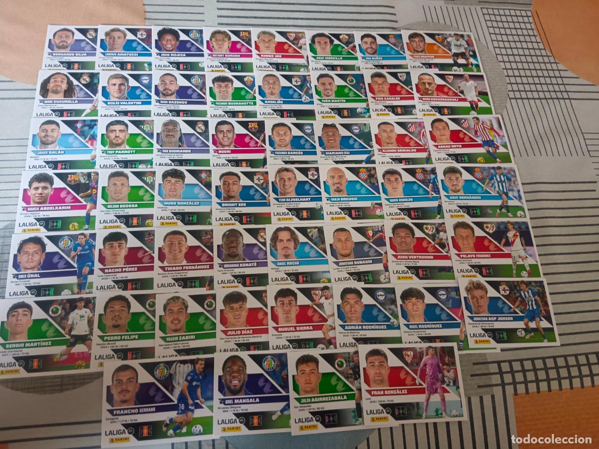 Cromos de f&uacute;tbol: TEMPORADA 2026 2027 26 27 3&ordf; EDICION COMPLETA 52 CROMOS ABDELKARIM RODRI GRIMALDO KONATE