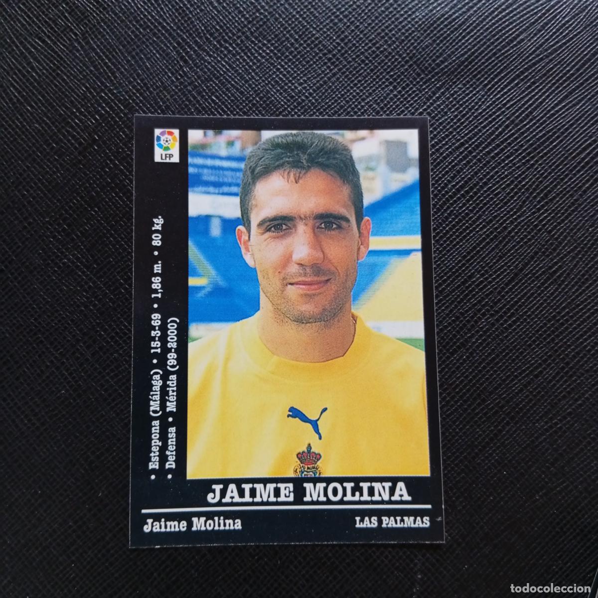 Cartes &agrave; collectionner de Football: 294 JAIME MOLINA LAS PALMAS PANINI 00 01 CROMO FUTBOL LIGA 2000 2001 - SIN PEGAR - A71 PG38