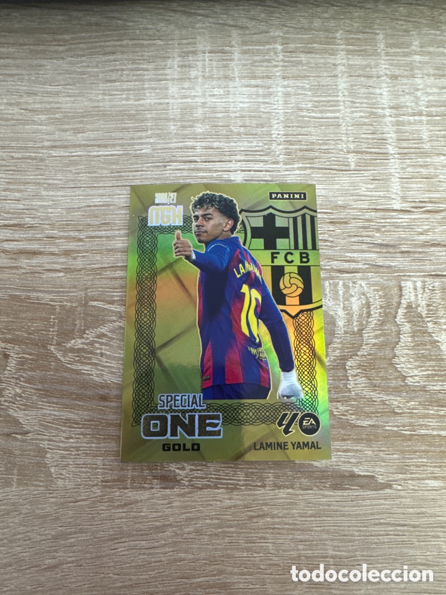 Cromos de f&uacute;tbol: LAMINE YAMAL Special One Gold. Megacracks 2026 2027 26 27