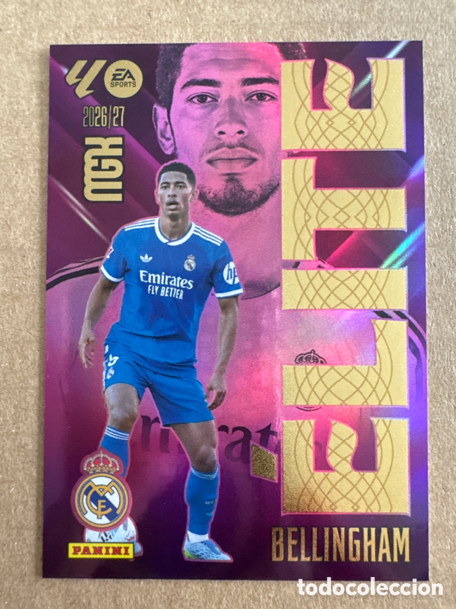 Cartes &agrave; collectionner de Football: # 2 Bellingham Real Madrid ELITE Megacracks 26 27 2026 2027