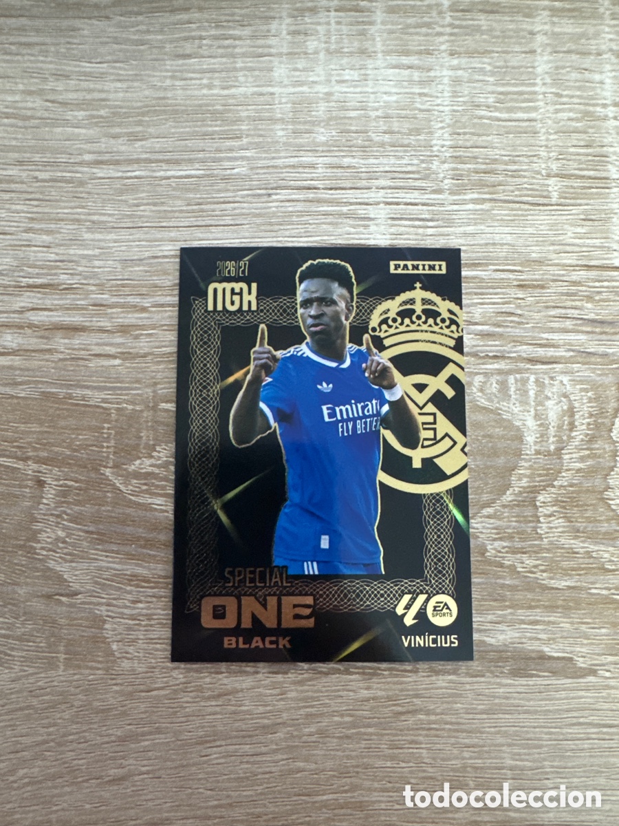 Cromos de f&uacute;tbol: VINICIUS Special One Black. Megacracks 2026 2027 26 27