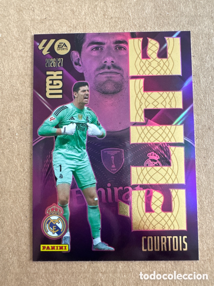 Cromos de f&uacute;tbol: # 4 Courtois Real Madrid ELITE Megacracks 26 27 2026 2027