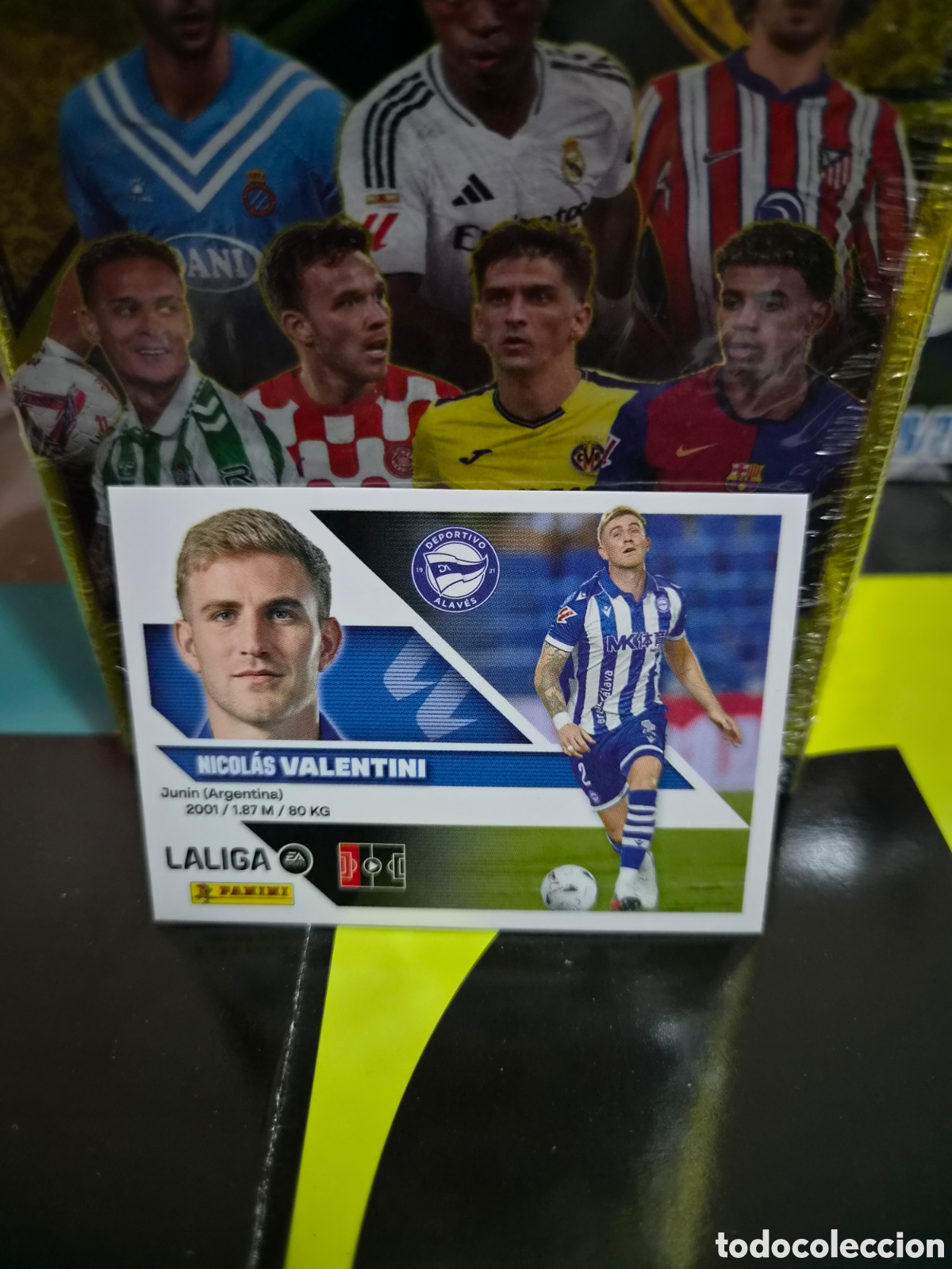 Cromos de f&uacute;tbol: N&deg;30 Fichaje Valentini Liga Este 26/27