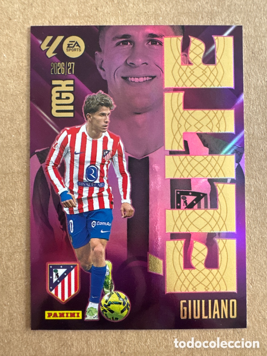 Cromos de f&uacute;tbol: # 7 Giuliano Simeone Atl&eacute;tico de Madrid ELITE Megacracks 26 27 2026 2027