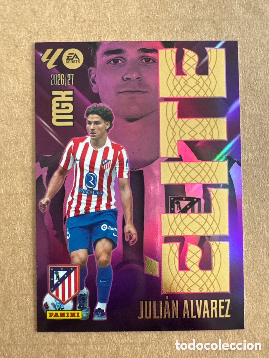 Cromos de f&uacute;tbol: # 8 Juli&aacute;n &Aacute;lvarez Atl&eacute;tico de Madrid ELITE Megacracks 26 27 2026 2027