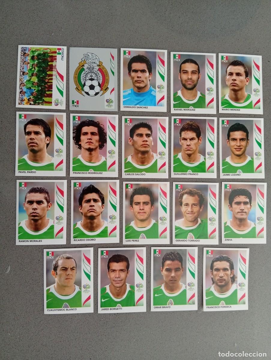 Cromos de f&uacute;tbol: MEXICO COMPLETO MUNDIAL ALEMANIA 2006 06 SIN PEGAR NUNCA PEGADO