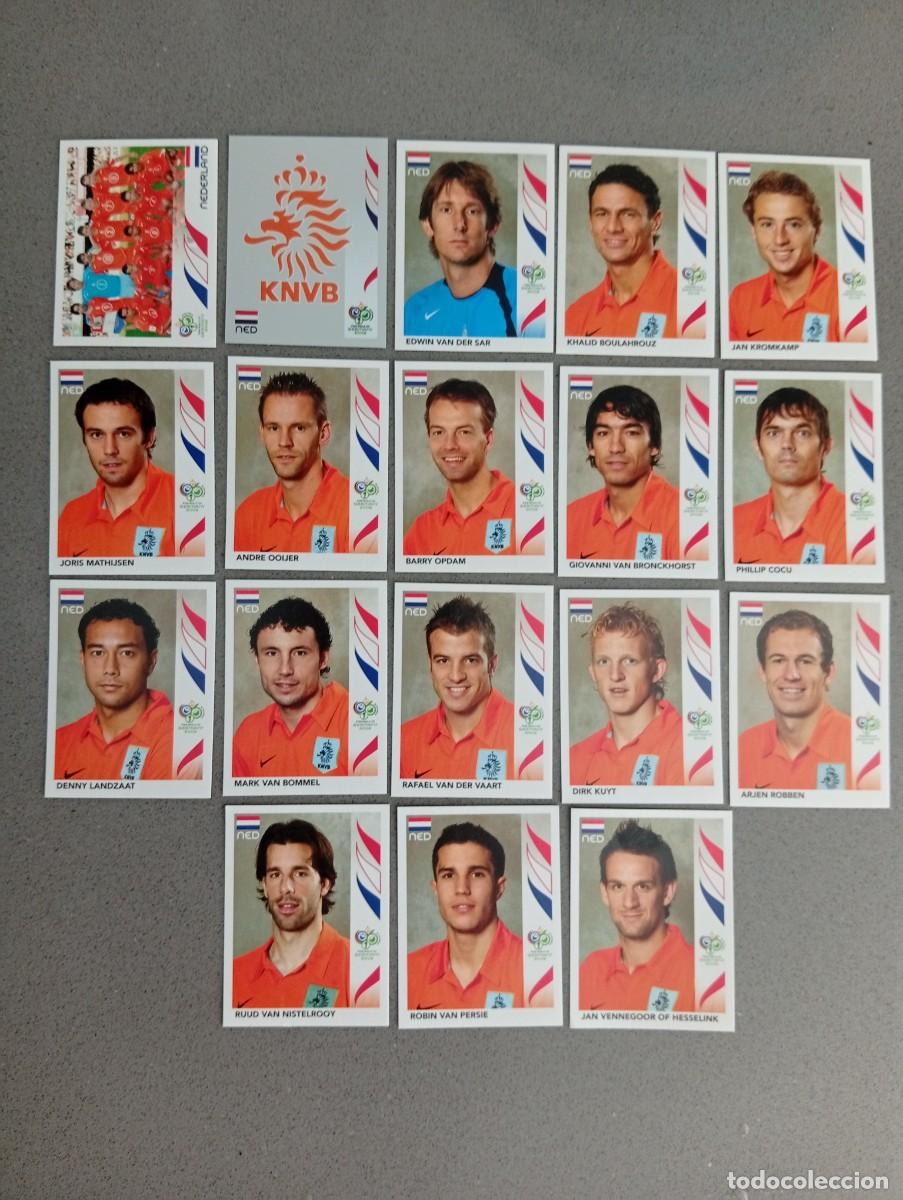 Fu&szlig;ball-Sticker: HOLANDA NEDERLAND COMPLETO MUNDIAL ALEMANIA 2006 06 SIN PEGAR NUNCA PEGADO