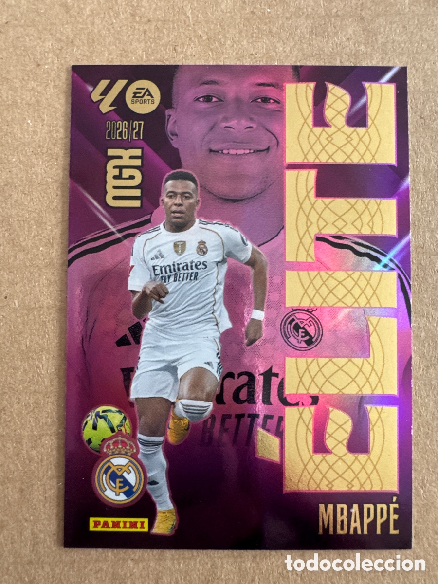 Fu&szlig;ball-Sticker: # 10 Mbappe Real Madrid ELITE Megacracks 26 27 2026 2027
