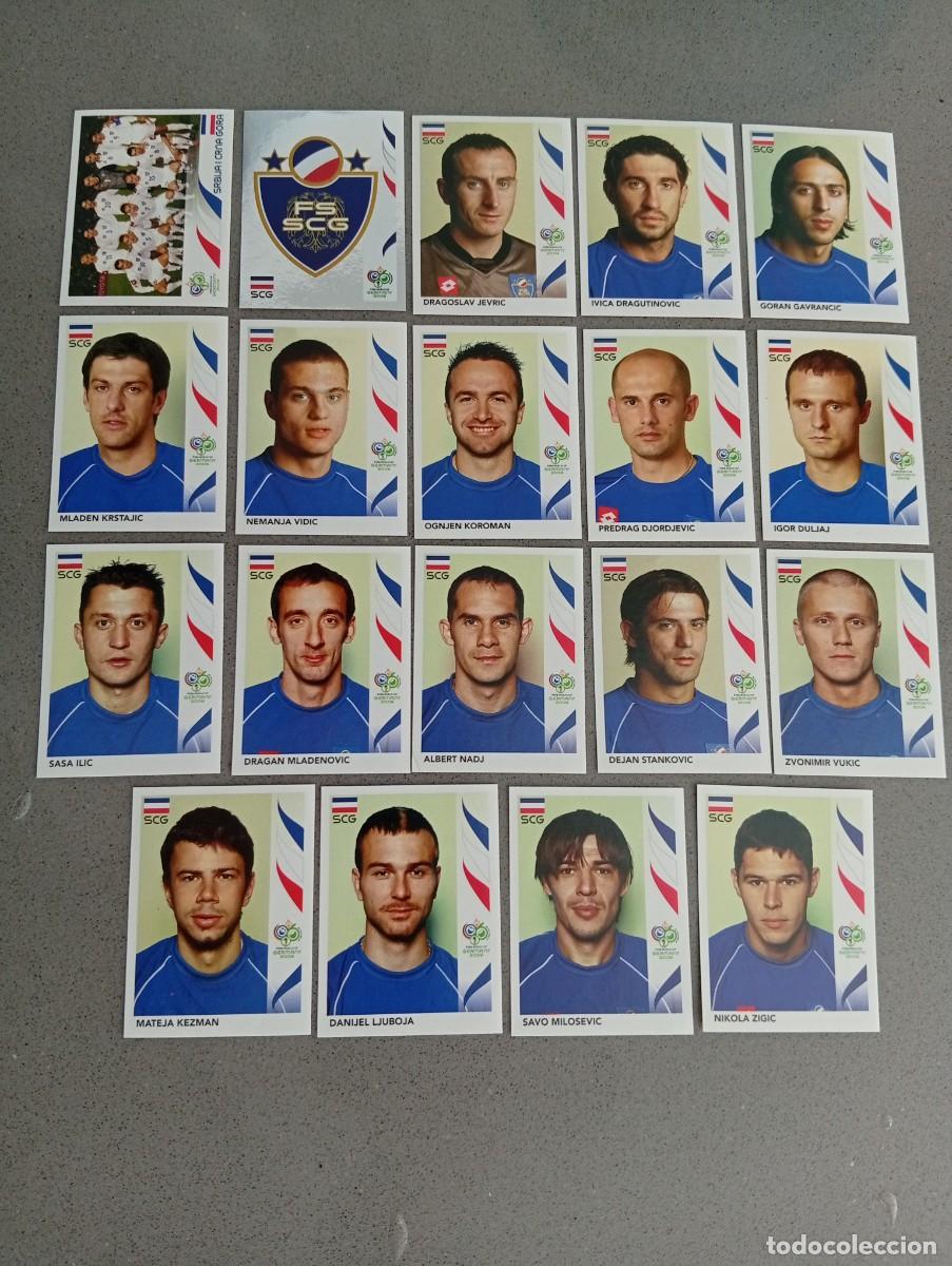 Fu&szlig;ball-Sticker: SERBIA COMPLETO MUNDIAL ALEMANIA 2006 06 SIN PEGAR NUNCA PEGADO