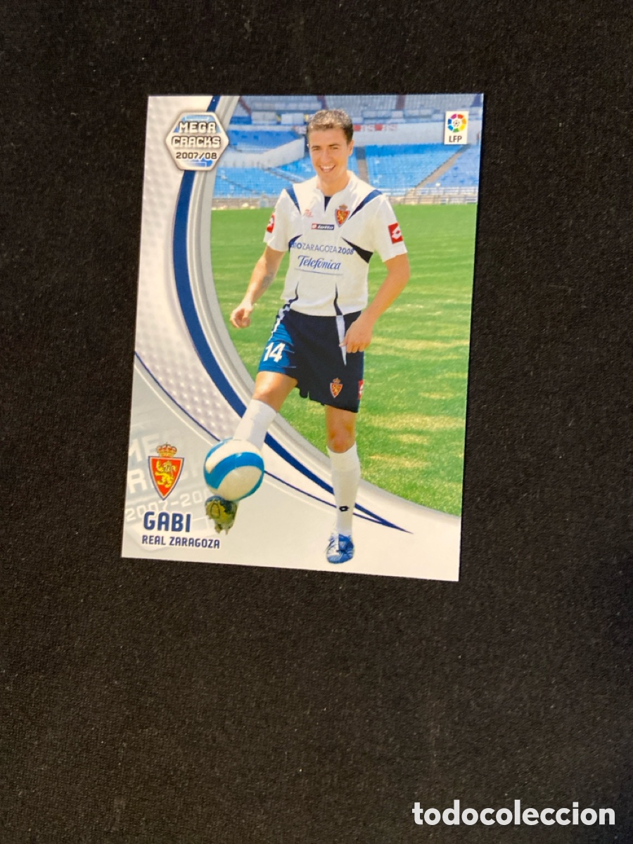 Fu&szlig;ball-Sticker: GABI 353 (ZARAGOZA) PANINI MEGACRACKS 2007-2008 07 08 CROMO CARTA M-3