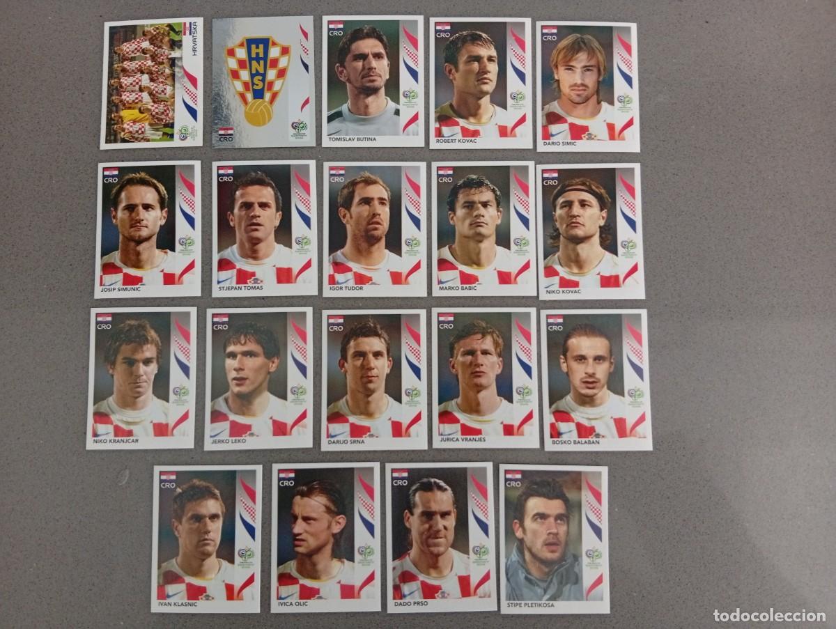 Fu&szlig;ball-Sticker: CROACIA COMPLETO MUNDIAL ALEMANIA 2006 06 SIN PEGAR NUNCA PEGADO