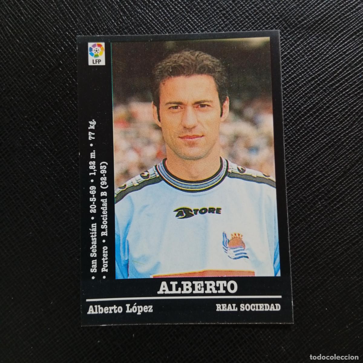 Cromos de f&uacute;tbol: 206 ALBERTO REAL SOCIEDAD PANINI 00 01 CROMO FUTBOL LIGA 2000 2001 - SIN PEGAR - A71 PG44