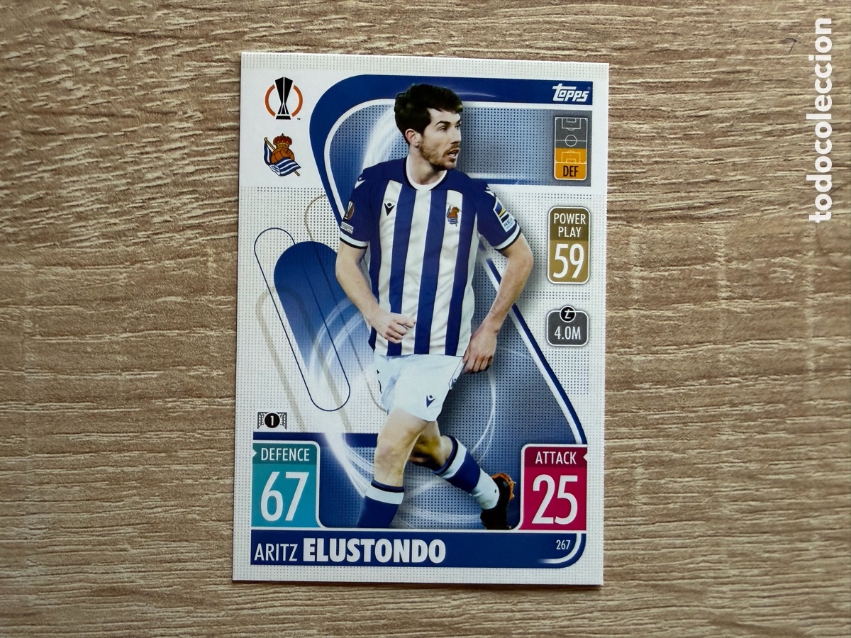Cromos de f&uacute;tbol: 267 ARITZ ELUSTONDO TOPPS MATCH ATTAX 2021 2022 21 22 REAL SOCIEDAD