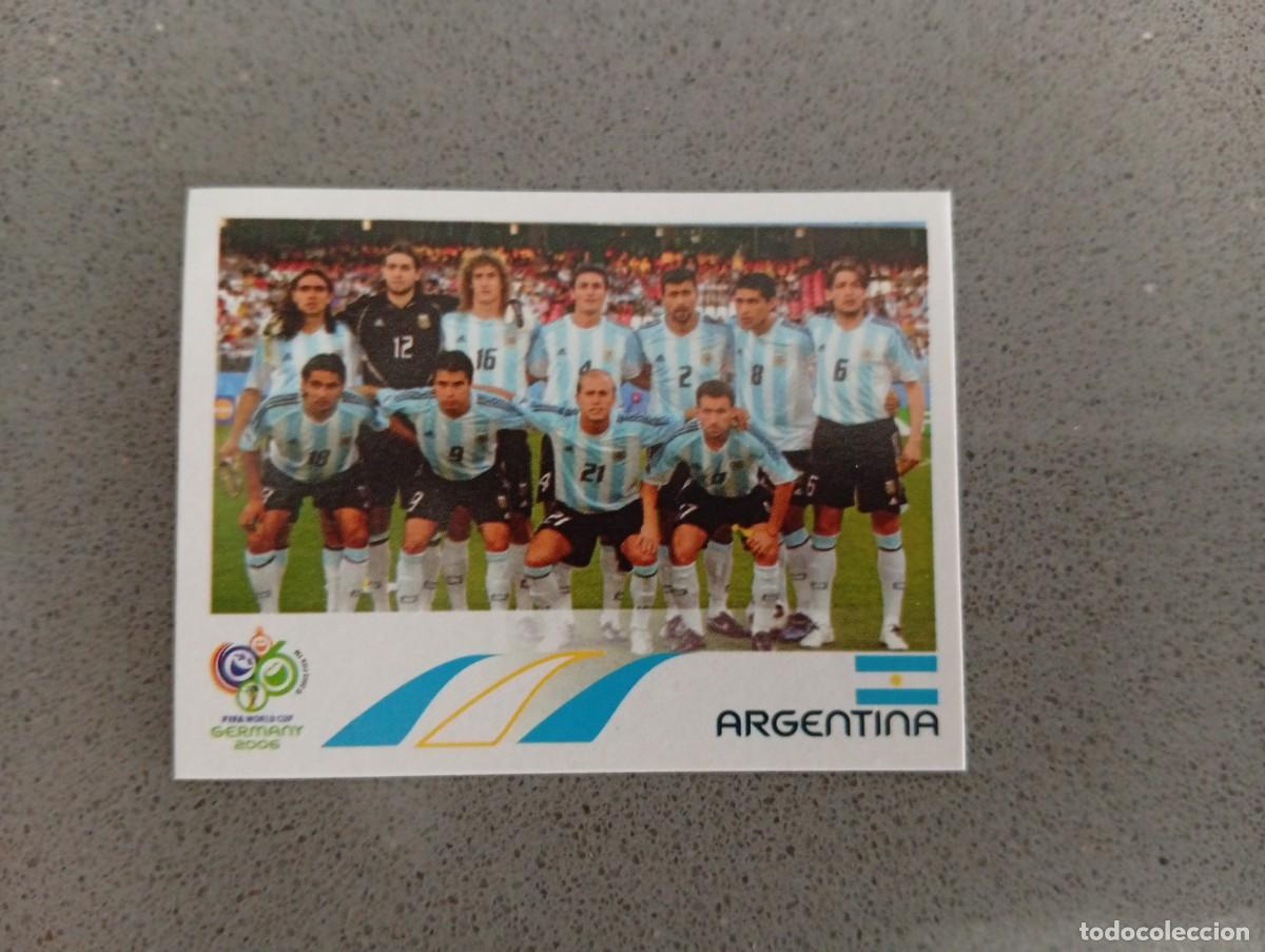Cromos de f&uacute;tbol: ALINEACION ARGENTINA 169 ALEMANIA 2006 06 SIN PEGAR NUNCA PEGADO