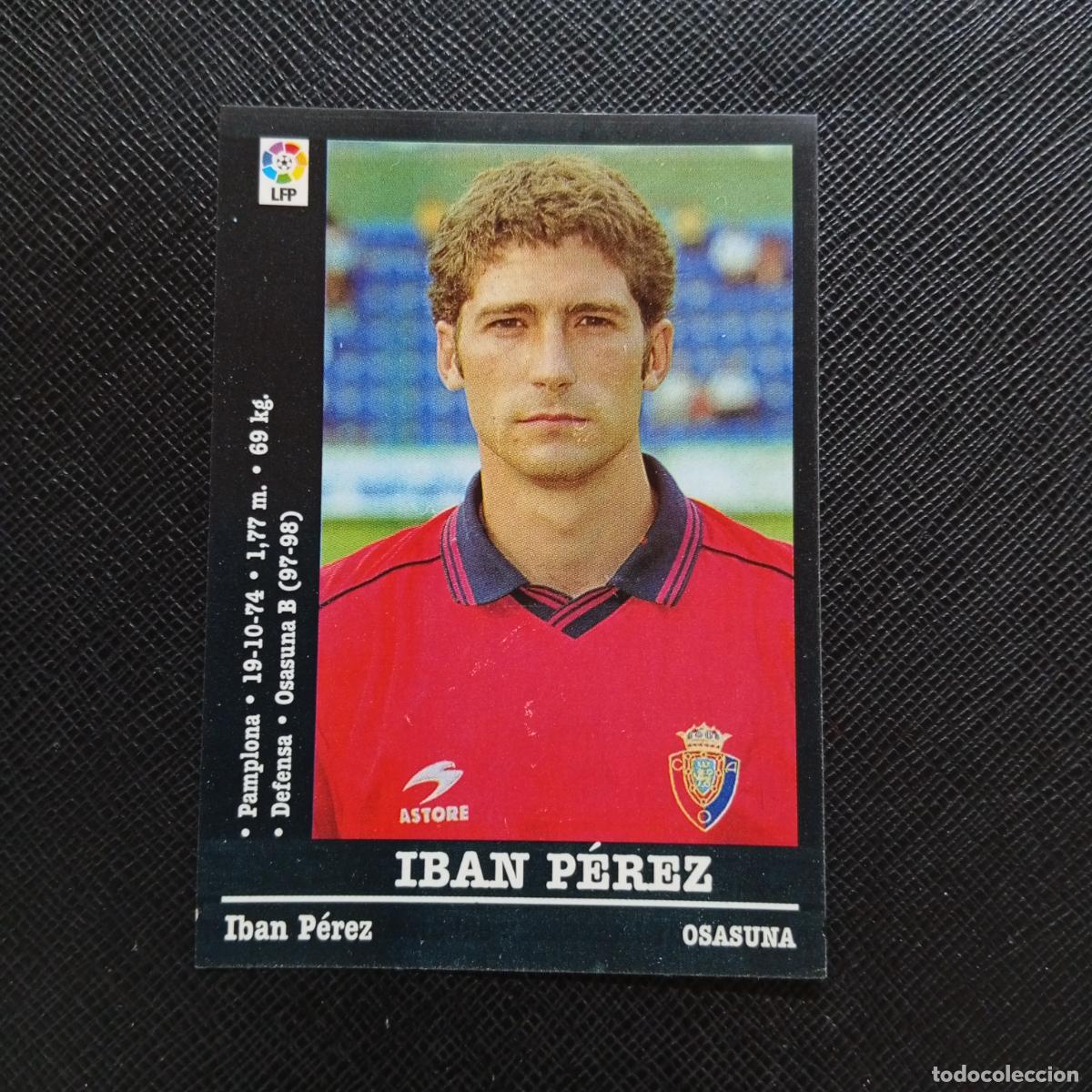 Fu&szlig;ball-Sticker: 313 IBAN PEREZ OSASUNA PANINI 00 01 CROMO FUTBOL LIGA 2000 2001 - SIN PEGAR - A71 PG45
