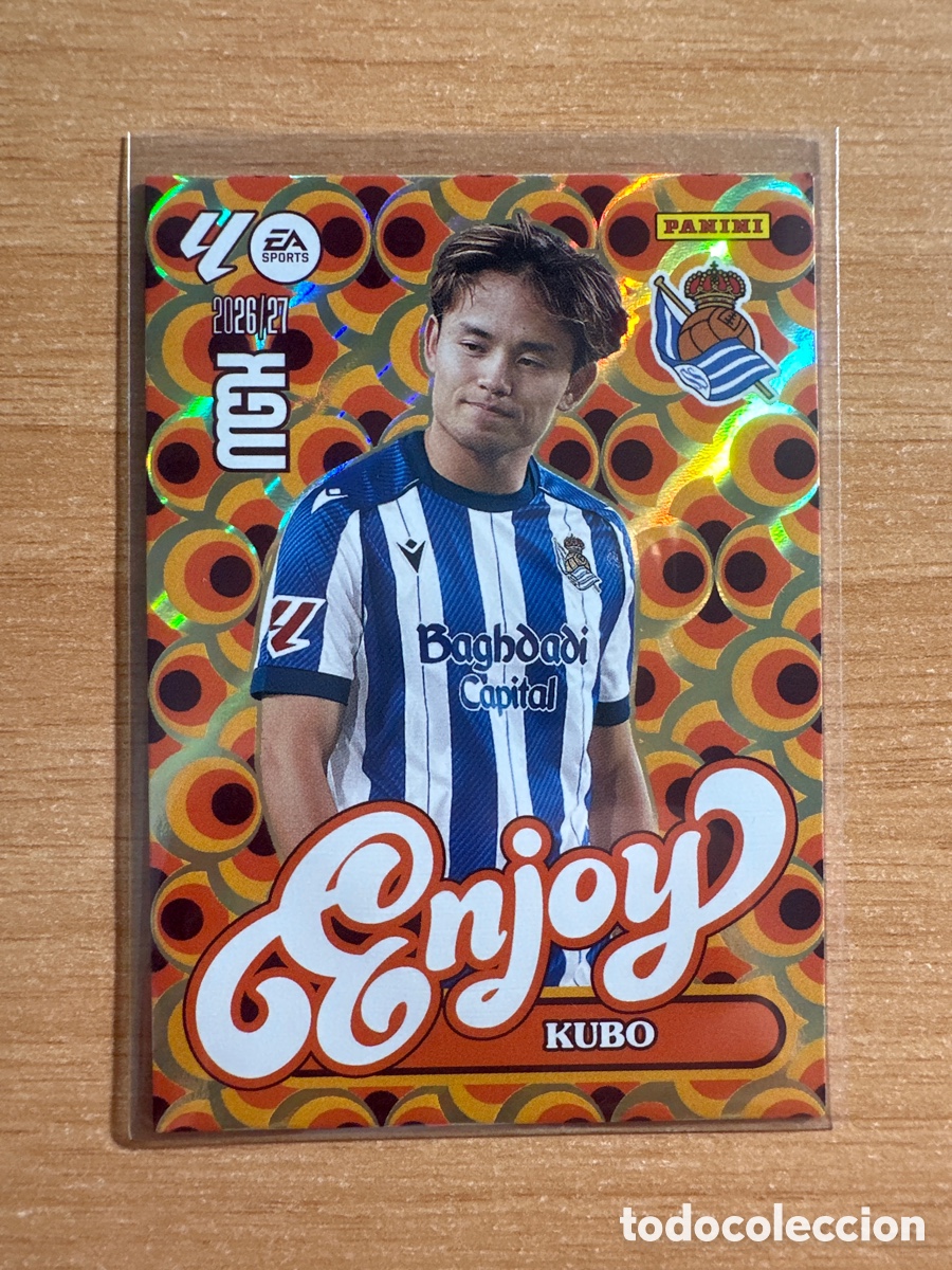 Fu&szlig;ball-Sticker: 384 KUBO REAL SOCIEDAD ENJOY FICHAS ALBUM MEGACRACKS 2026 2027 MGK 26 27