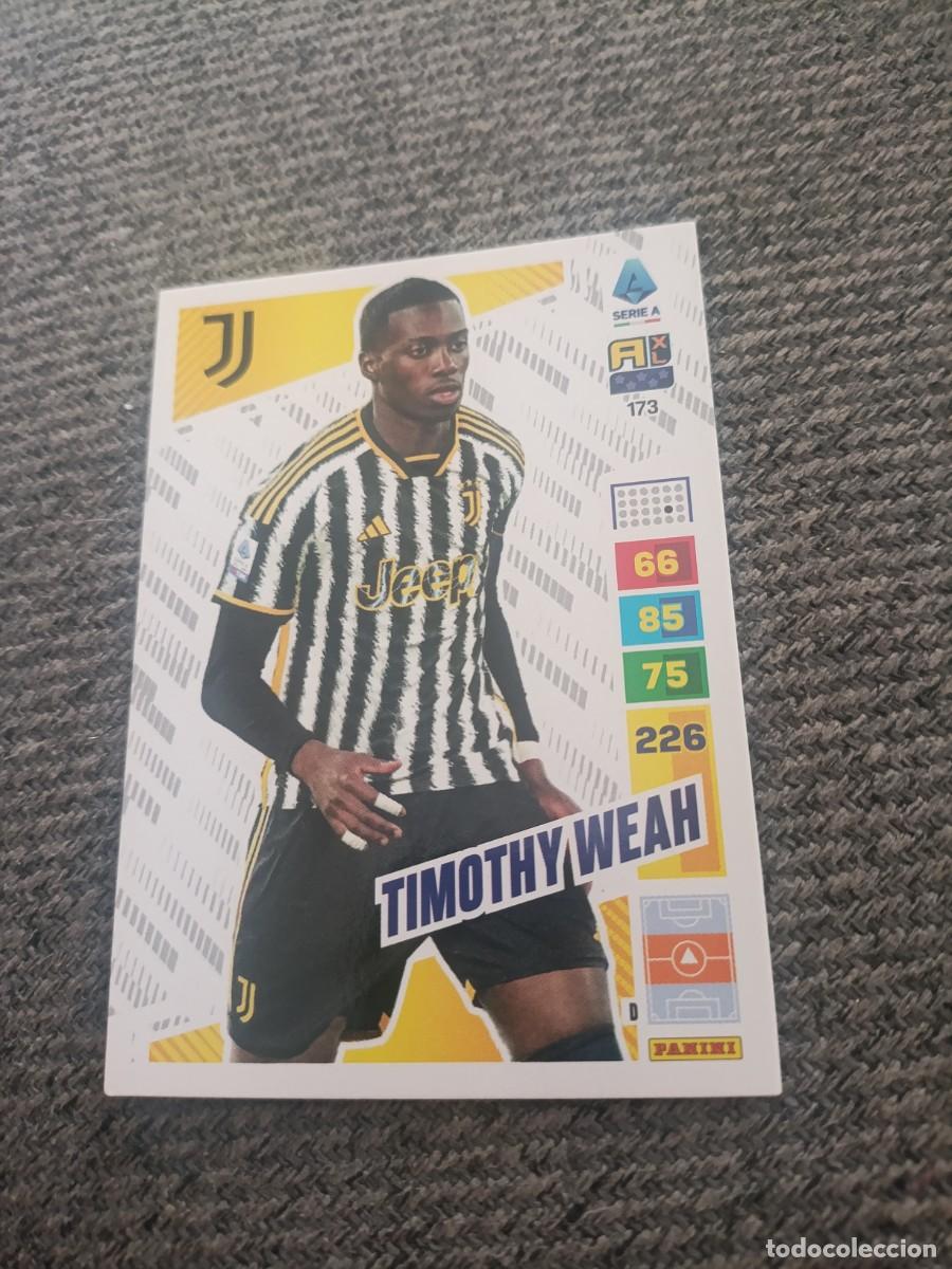 Cromos de f&uacute;tbol: Adrenalyn 23/24 Weah Juventus de Tur&iacute;n
