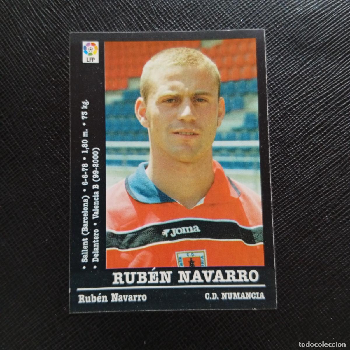 Cromos de f&uacute;tbol: 286 RUBEN NAVARRO NUMANCIA PANINI 00 01 CROMO FUTBOL LIGA 2000 2001 - SIN PEGAR - A71 PG46