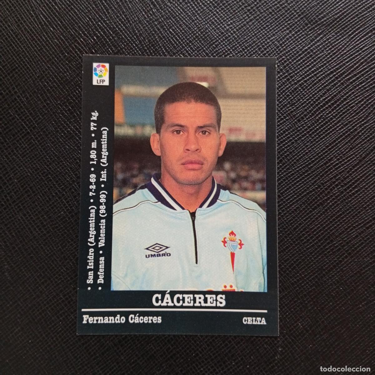 Cromos de f&uacute;tbol: 106 CACERES CELTA PANINI 00 01 CROMO FUTBOL LIGA 2000 2001 - SIN PEGAR - A71 PG46