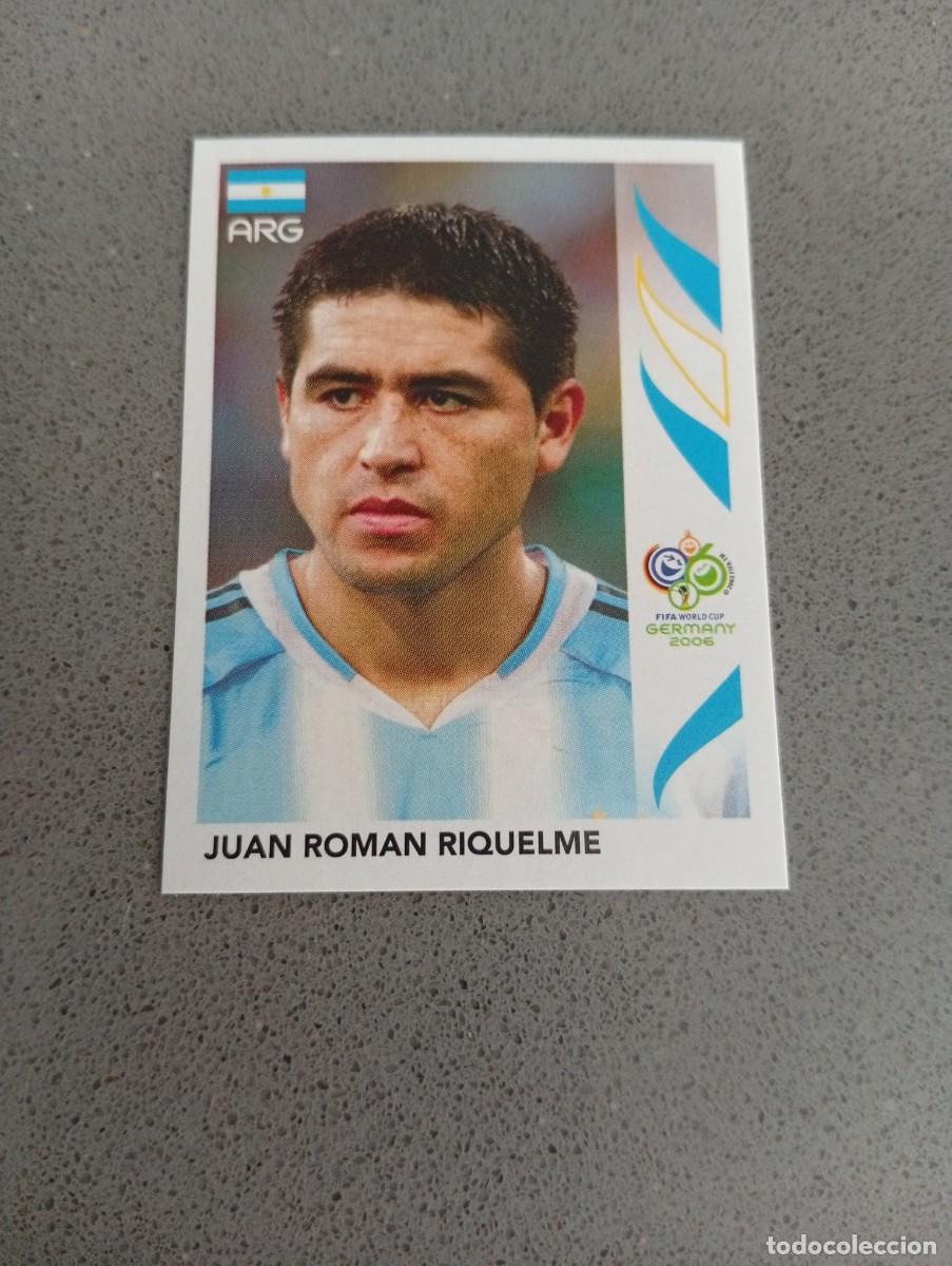 Cromos de f&uacute;tbol: JUAN ROMAN RIQUELME 181 ARGENTINA ALEMANIA 2006 06 SIN PEGAR NUNCA PEGADO