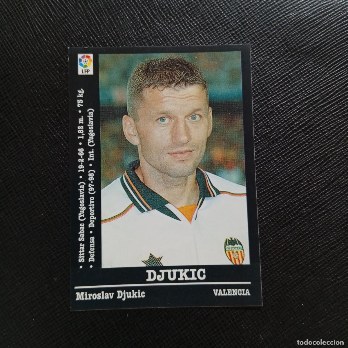 Cromos de f&uacute;tbol: 38 DJUKIC VALENCIA PANINI 00 01 CROMO FUTBOL LIGA 2000 2001 - SIN PEGAR - A71 PG47
