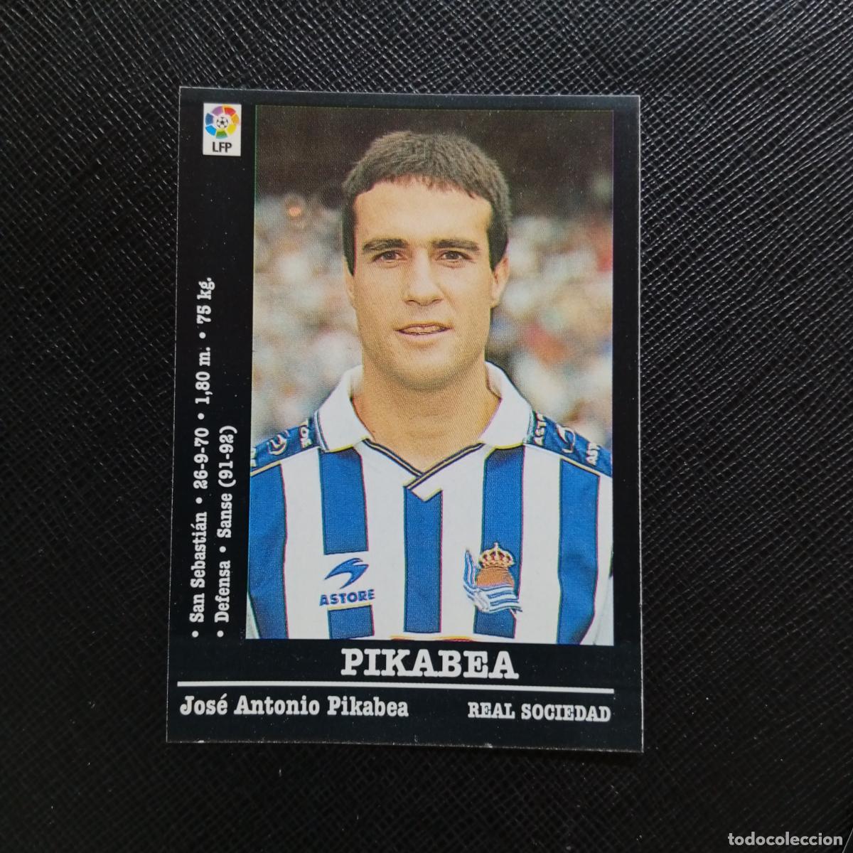 Cromos de f&uacute;tbol: 208 PIKABEA REAL SOCIEDAD PANINI 00 01 CROMO FUTBOL LIGA 2000 2001 - SIN PEGAR - A71 PG48