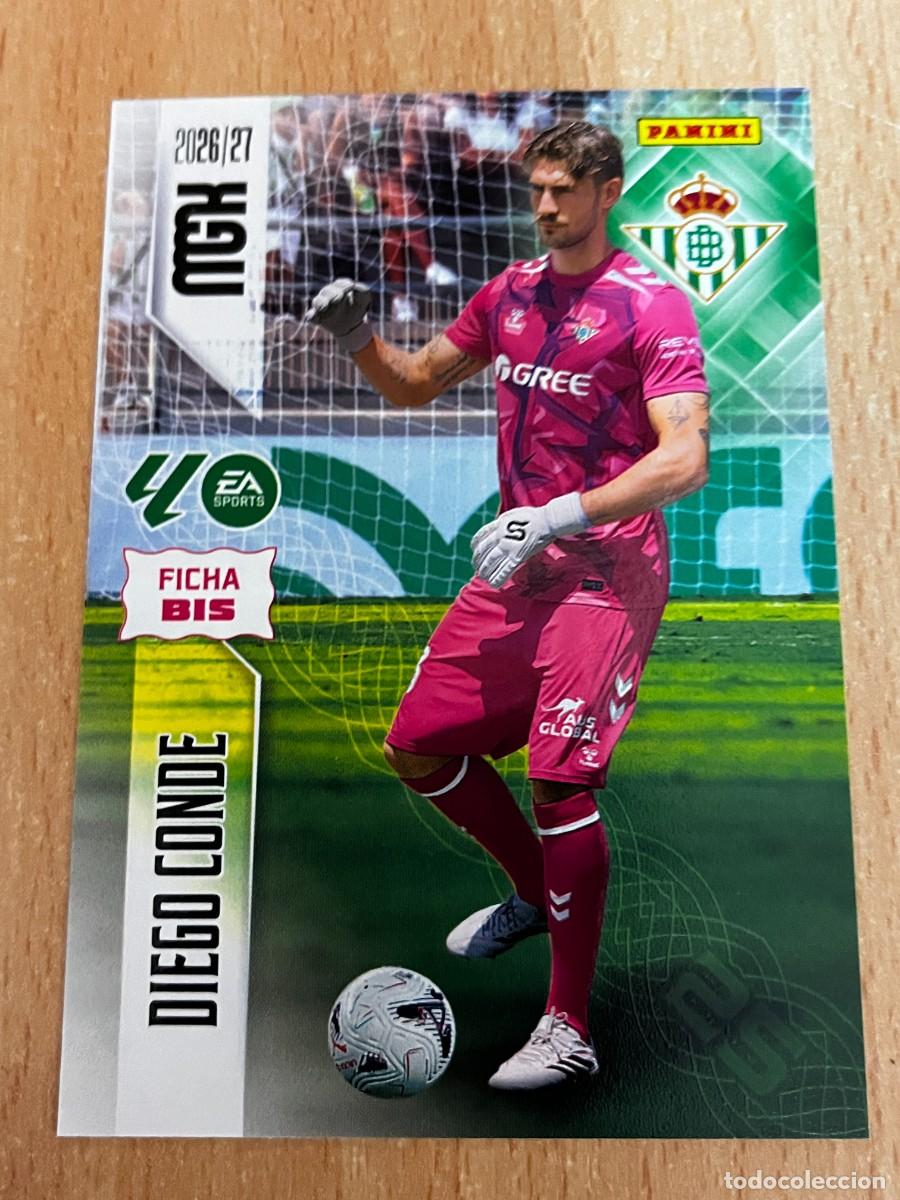 Cromos de f&uacute;tbol: MEGACRACKS MGK 2026 2027 26 27 PANINI N&ordm; 93BIS 93 BIS DIEGO CONDE BETIS COLOCA