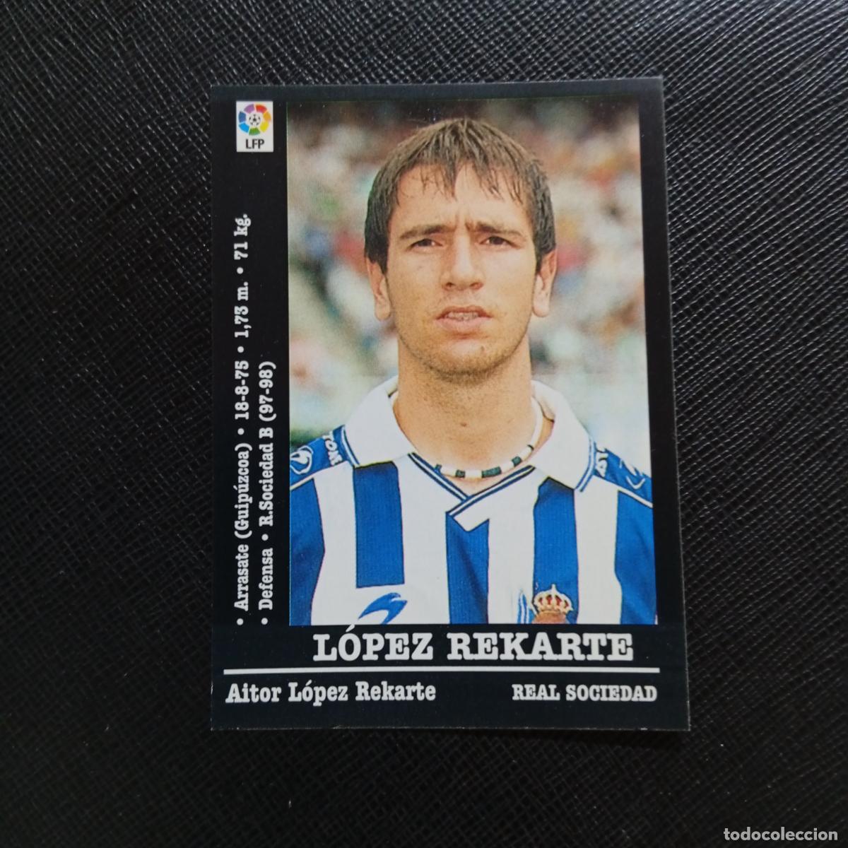 Cromos de f&uacute;tbol: 207 LOPEZ REKARTE REAL SOCIEDAD PANINI 00 01 CROMO FUTBOL LIGA 2000 2001 - SIN PEGAR - A71 PG49