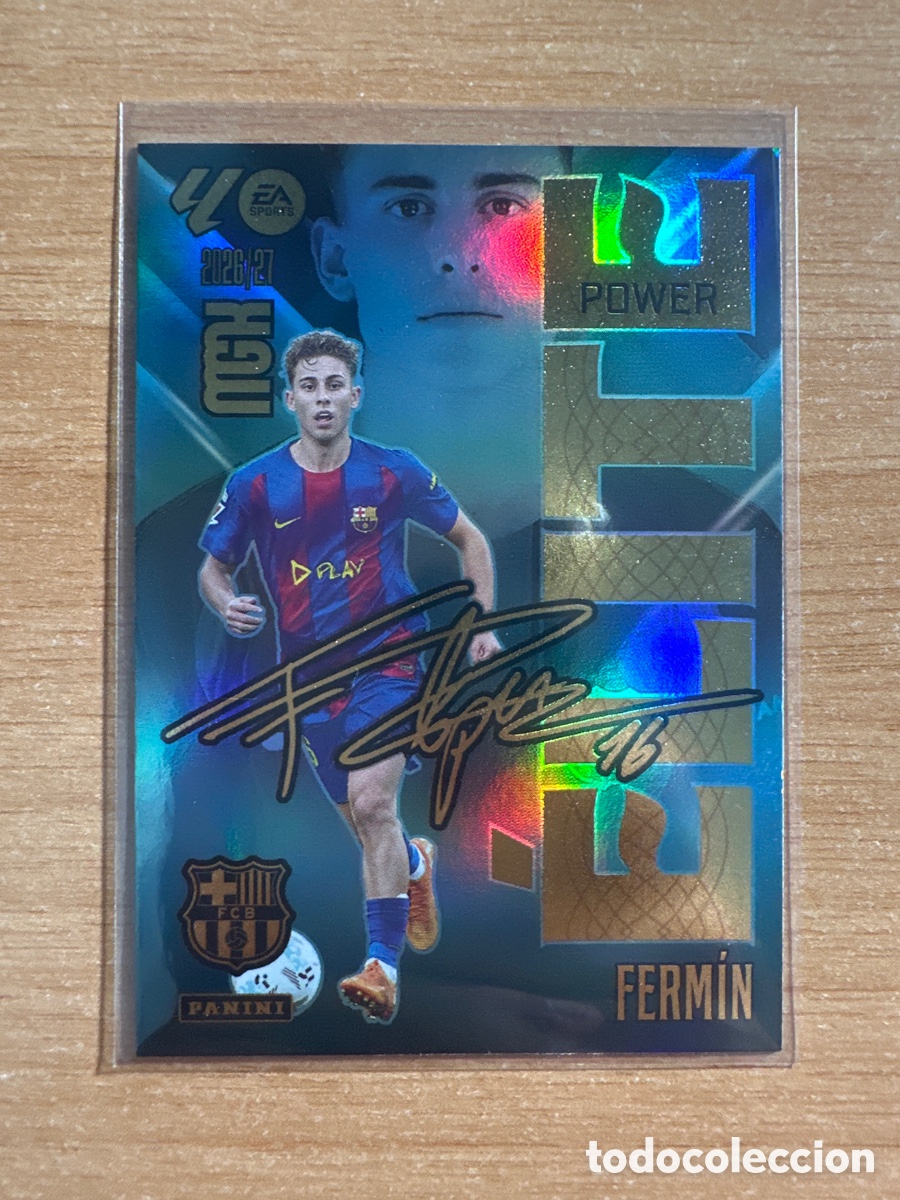 Football Stickers: 6 P 6P FERMIN BARCELONA ELITE POWER MEGACRACKS 2026 2027 (MGK 26 27)