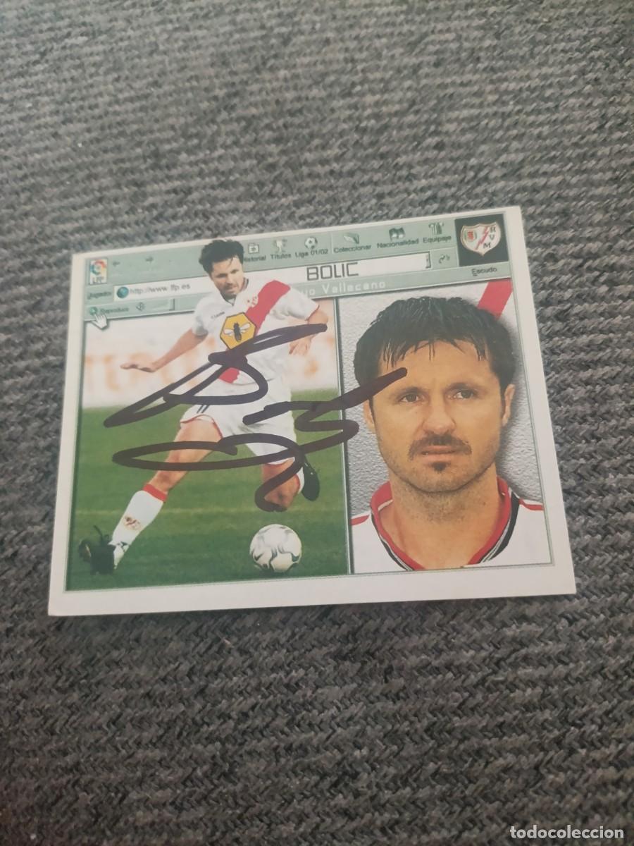 Cromos de f&uacute;tbol: Auto original de Bolic rayo vallecano