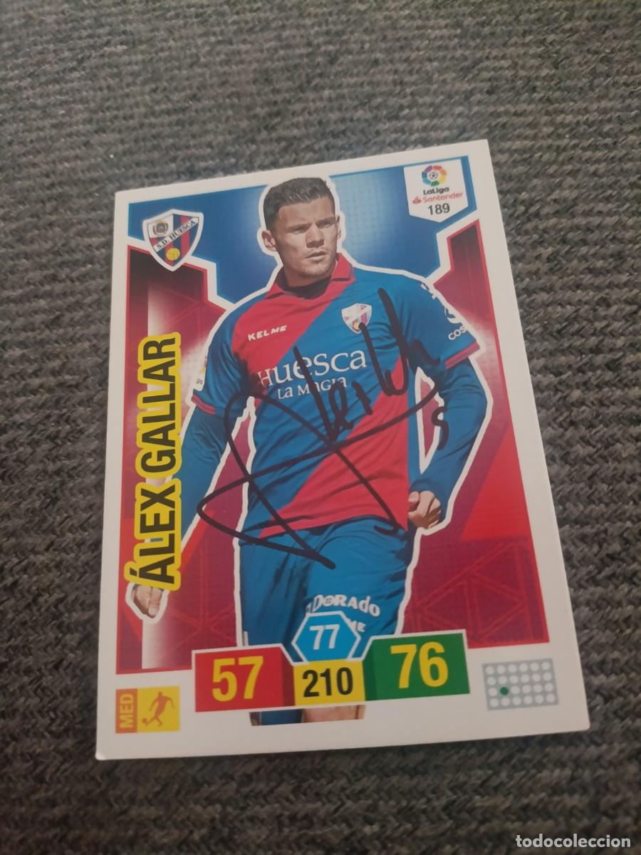 Cromos de f&uacute;tbol: Auto original de Alex Gallar Huesca