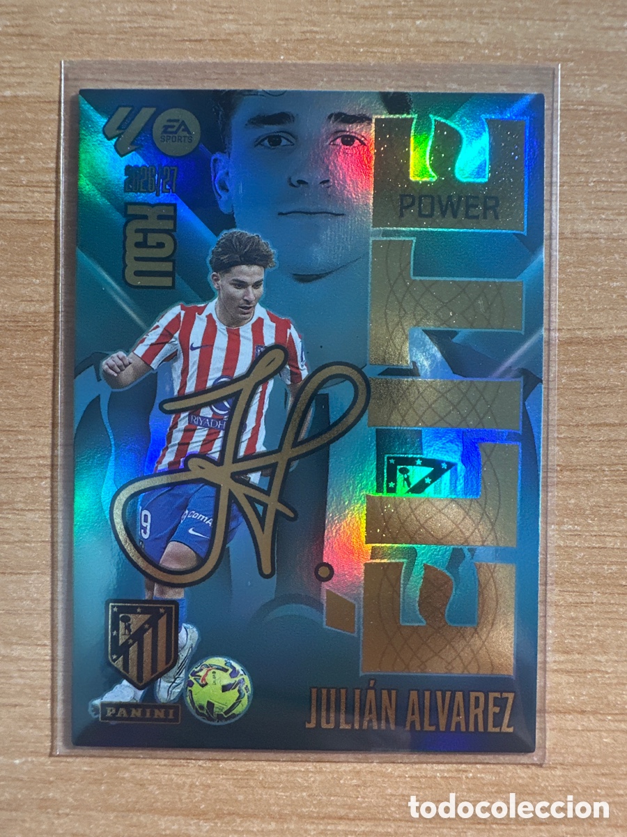 Cromos de f&uacute;tbol: 8 P 8P JULI&Aacute;N &Aacute;LVAREZ ATL&Eacute;TICO DE MADRID ELITE POWER MEGACRACKS 2026 2027 (MGK 26 27)