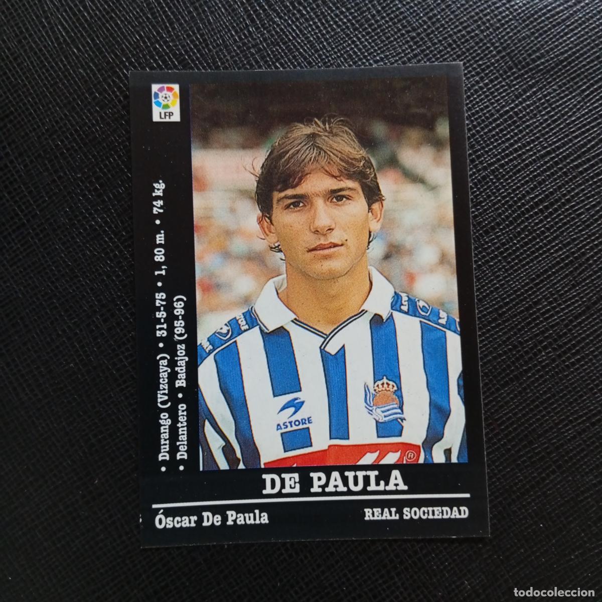 Cromos de f&uacute;tbol: 218 DE PAULA REAL SOCIEDAD PANINI 00 01 CROMO FUTBOL LIGA 2000 2001 - SIN PEGAR - A71 PG50