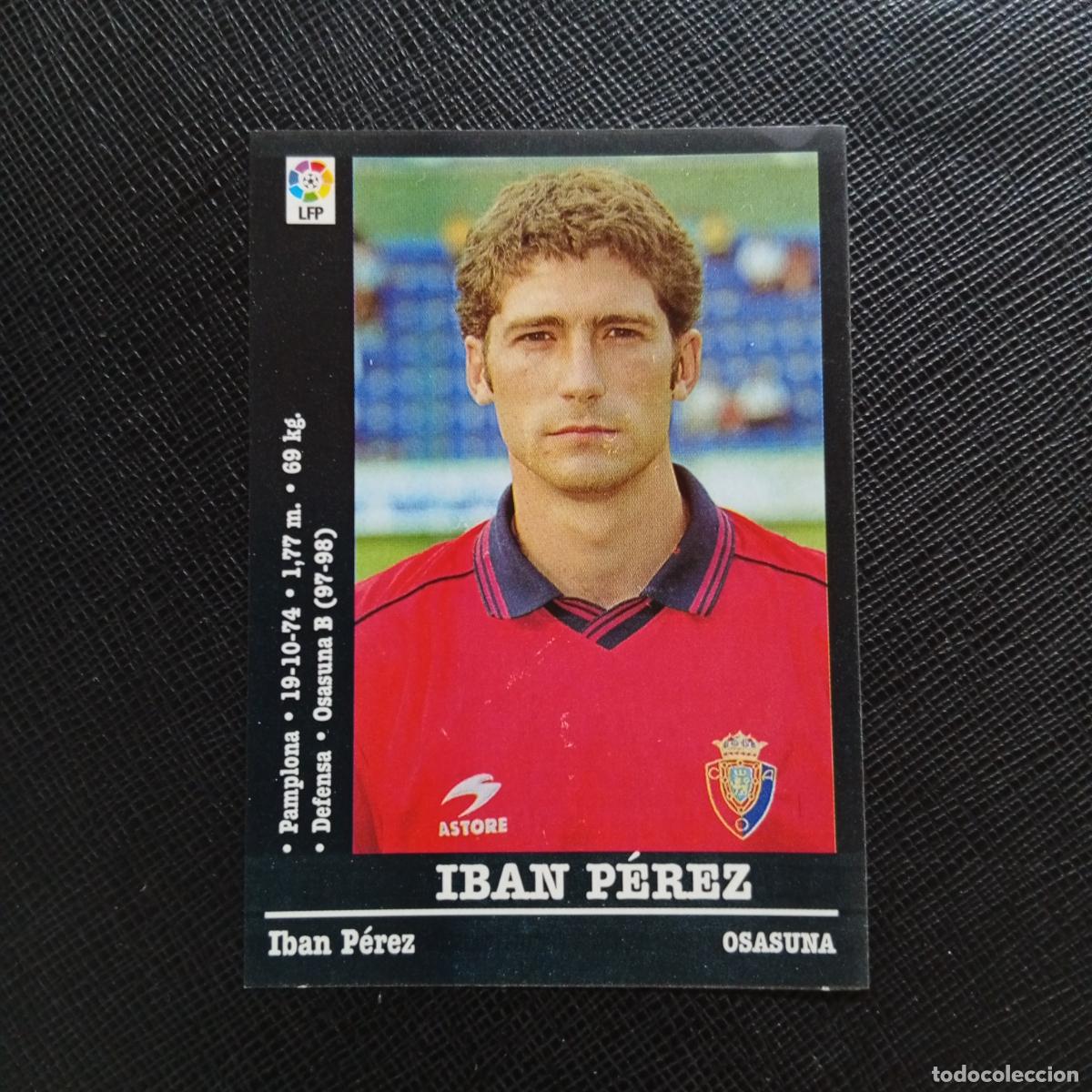 Cromos de f&uacute;tbol: 313 IBAN PEREZ OSASUNA PANINI 00 01 CROMO FUTBOL LIGA 2000 2001 - SIN PEGAR - A71 PG50