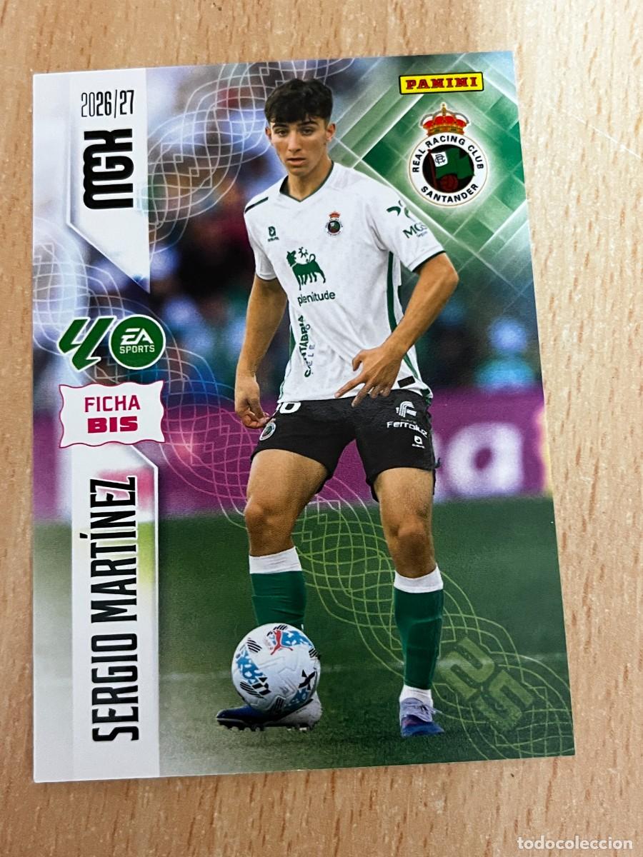 Cromos de f&uacute;tbol: MEGACRACKS MGK 2026 2027 26 27 PANINI N&ordm; 283BIS 283 BIS SERGIO MARTINEZ RACING DE SANTANDER COLOCA