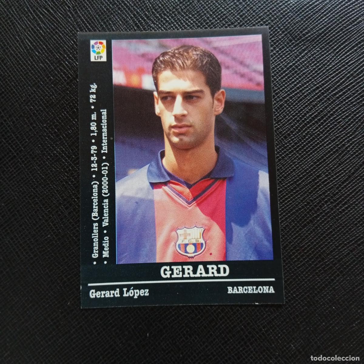 Cromos de f&uacute;tbol: GERARD BARCELONA PANINI 00 01 CROMO FUTBOL LIGA 2000 2001 - SIN PEGAR - A71 PG51 ULTIMO FICHAJE